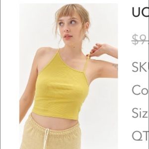 Yellow urban outfitters tank top